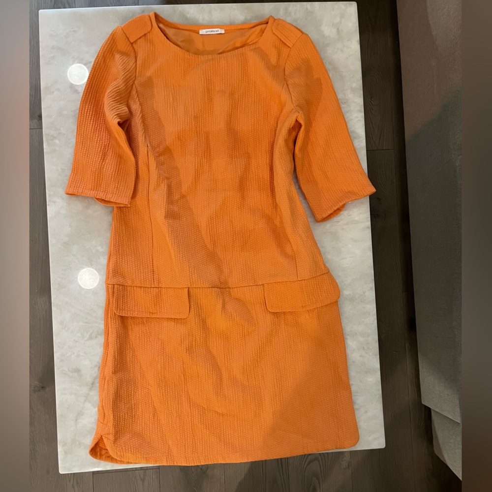 Promod size 6 orange dress, never worn